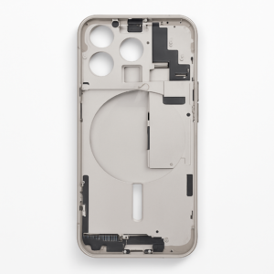 iPhone 15 Pro Mittelrahmen vormontiert (OEM) Titan natur