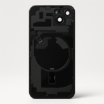 iPhone 15 Plus Diagnosable Rückglas (OEM) komplett schwarz