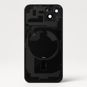 iPhone 15 Plus Diagnosable Rückglas (OEM) komplett schwarz