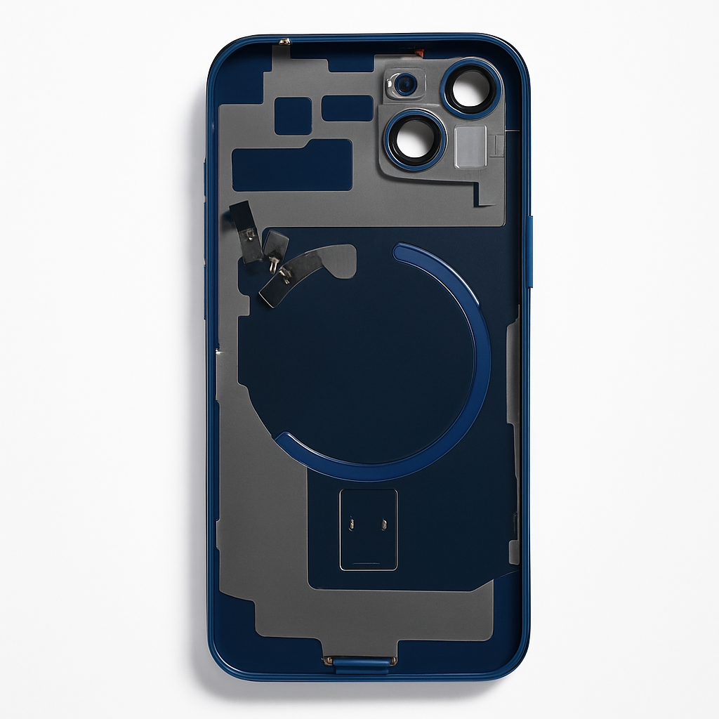 iPhone 15 Plus Rückglas (Premium) komplett blau