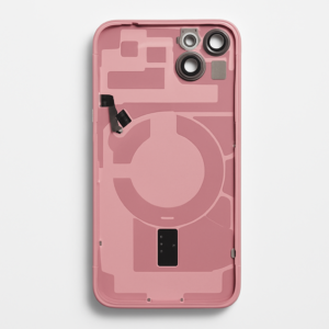 iPhone 15 Plus Diagnosable Rückglas (OEM) komplett pink