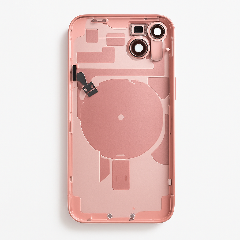 iPhone 15 Plus Rückglas (Premium) komplett pink