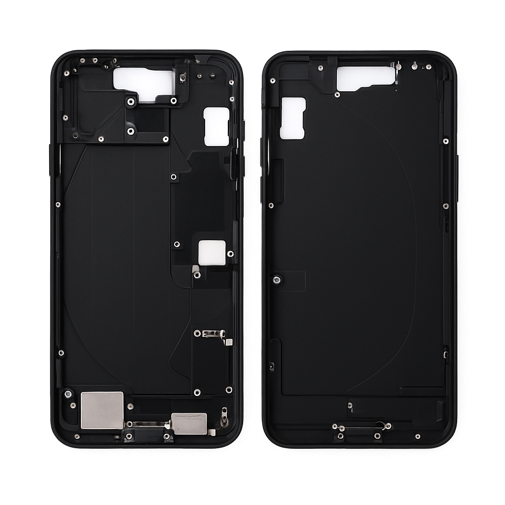 iPhone 15 Plus Mittelrahmen vormontiert (OEM) schwarz