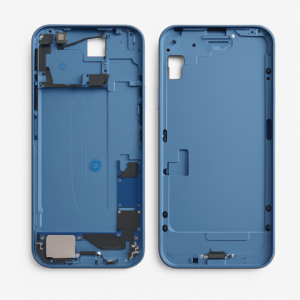 iPhone 15 Plus Mittelrahmen vormontiert (OEM) blau