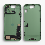 iPhone 15 Plus Mittelrahmen vormontiert (OEM) grün