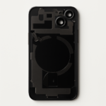 iPhone 15 Rückglas (Premium) komplett schwarz