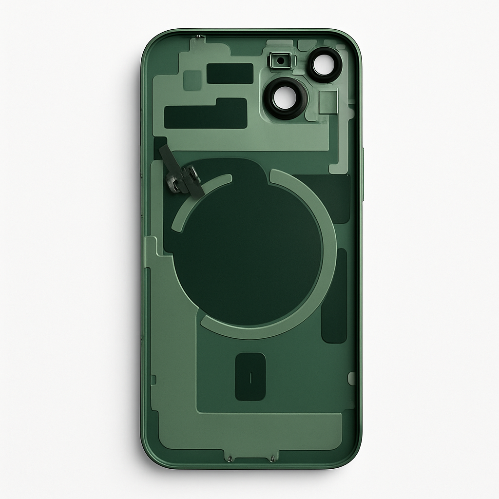iPhone 15 Rückglas (Premium) komplett grün