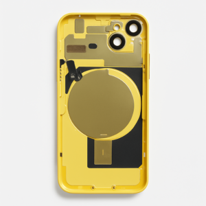 iPhone 15 Diagnosable Rückglas (OEM) komplett gelb