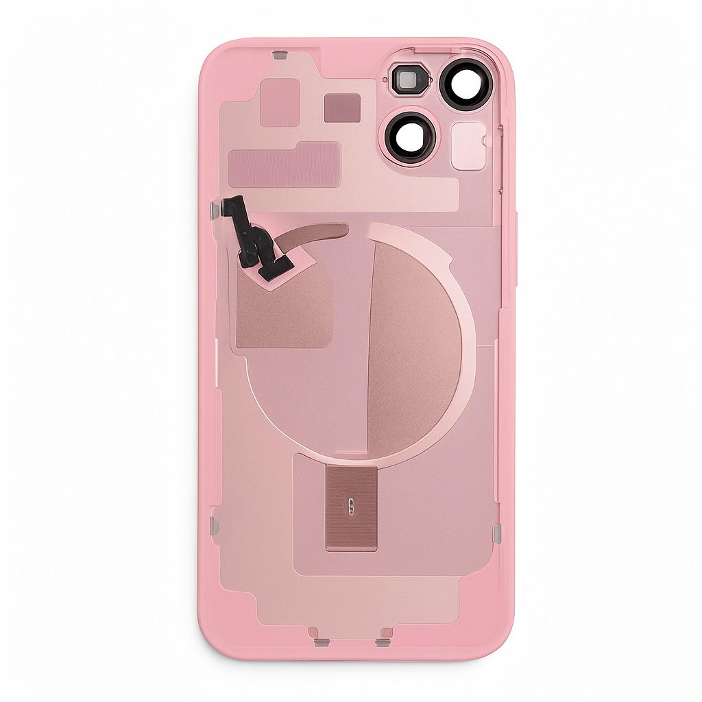 iPhone 15 Diagnosable Rückglas (OEM) komplett pink