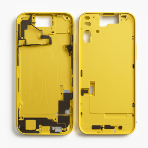 iPhone 15 Mittelrahmen vormontiert (OEM) gelb