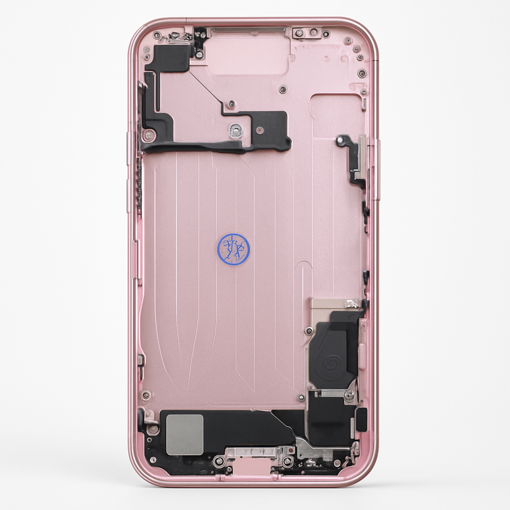iPhone 15 Mittelrahmen vormontiert (OEM) pink