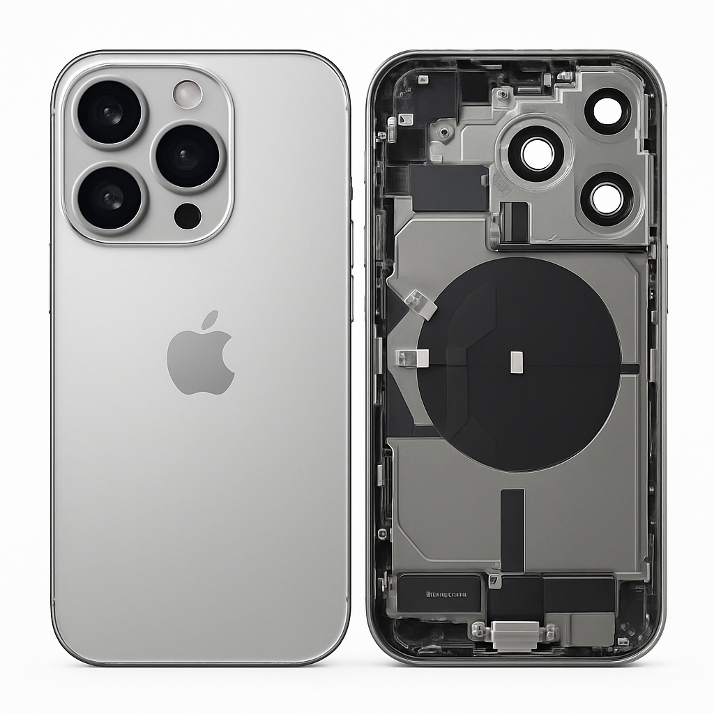 iPhone 14 Pro Backcover/Gehäuse (OEM) silber