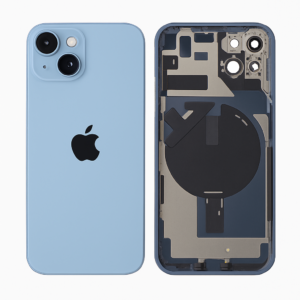 iPhone 14 Plus Diagnosable Rückglas (OEM) komplett blau