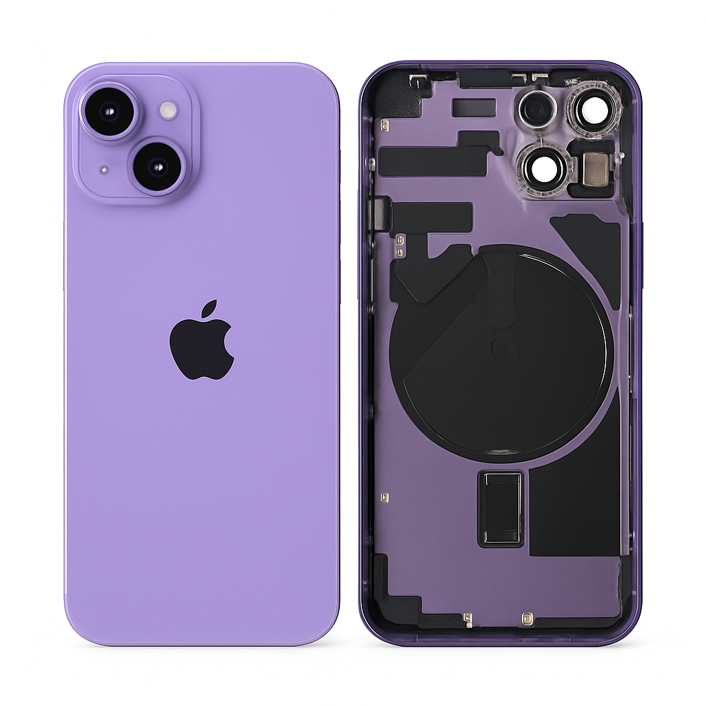 iPhone 14 Plus Rückglas (Premium) komplett violett