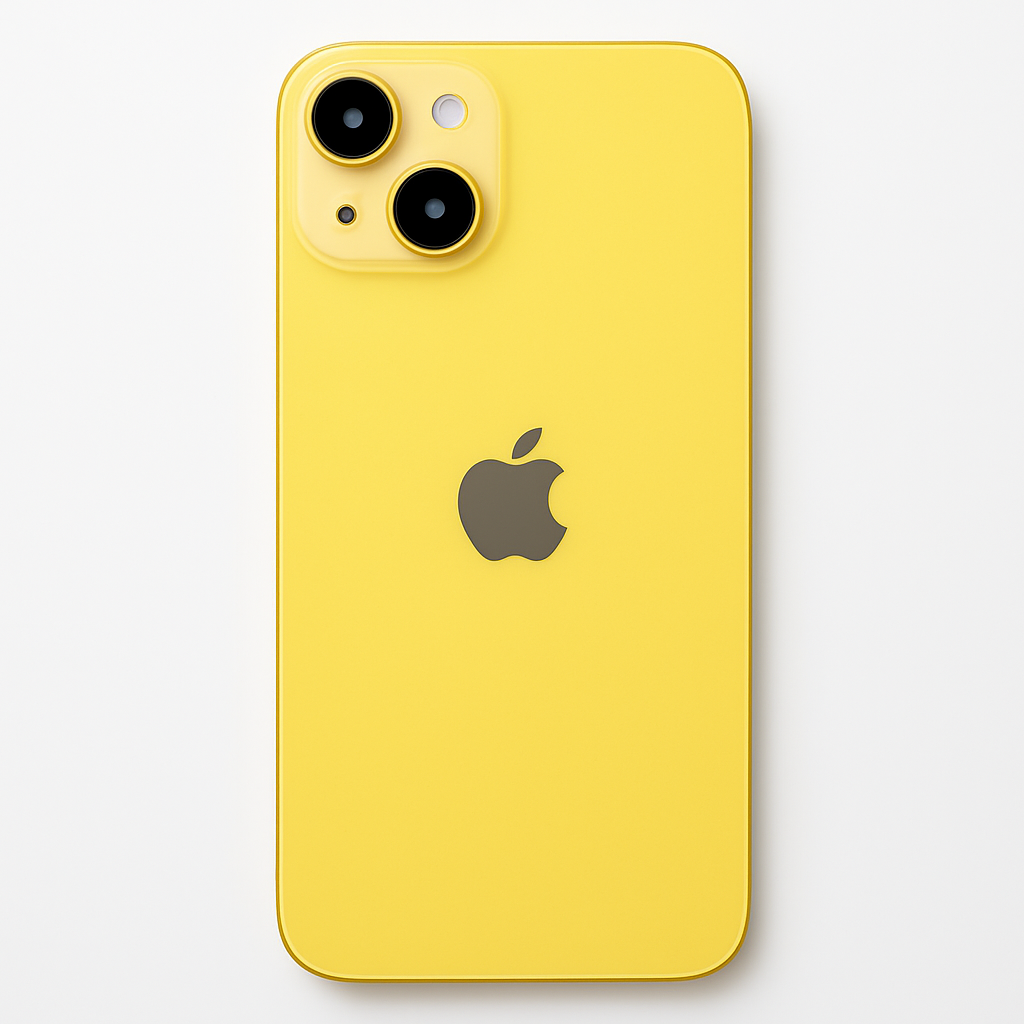 iPhone 14 Plus Rückglas (Premium) komplett gelb