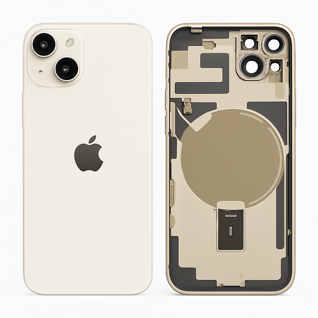 iPhone 14 Plus Diagnosable Rückglas (OEM) komplett polarstern