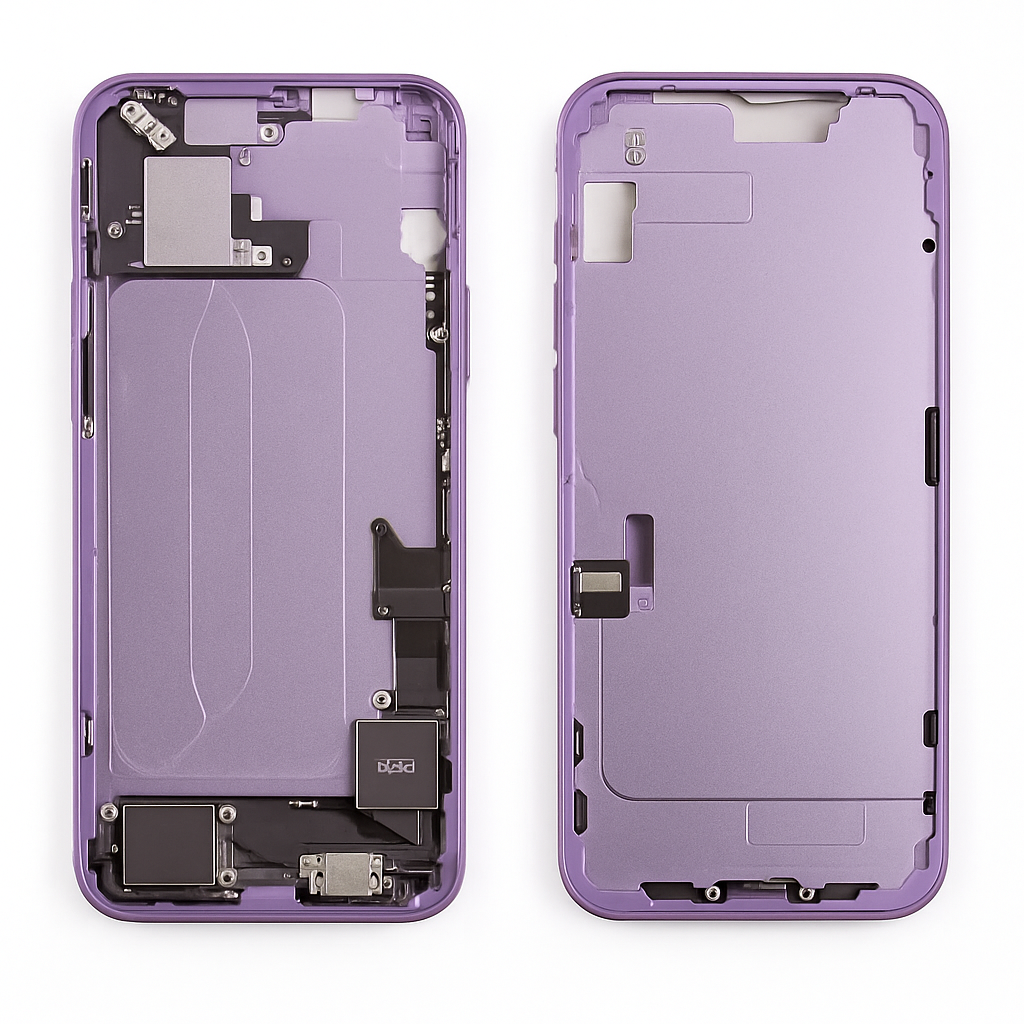 iPhone 14 Plus Mittelrahmen vormontiert (OEM) violett