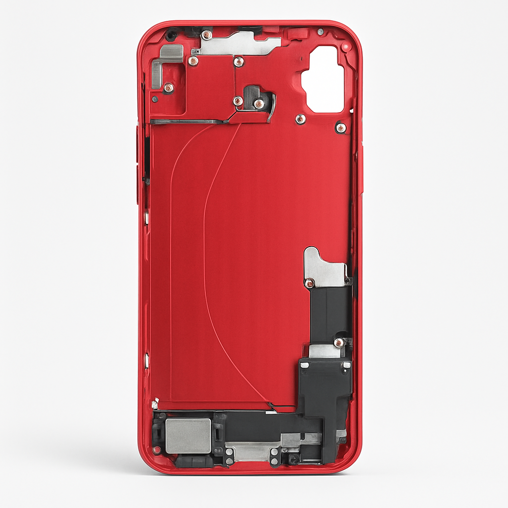 iPhone 14 Plus Mittelrahmen vormontiert (OEM) rot