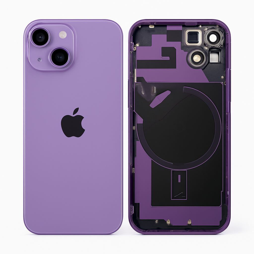 iPhone 14 Rückglas (Premium) komplett violett