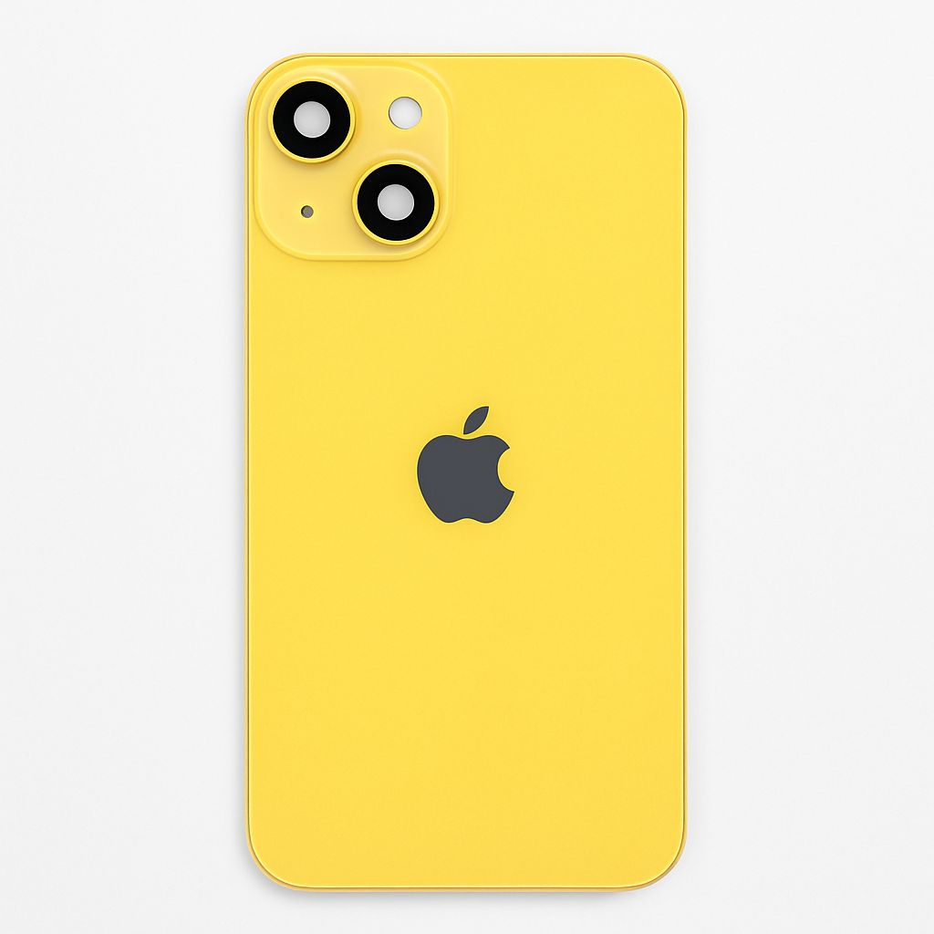 iPhone 14 Diagnosable Rückglas (OEM) komplett gelb