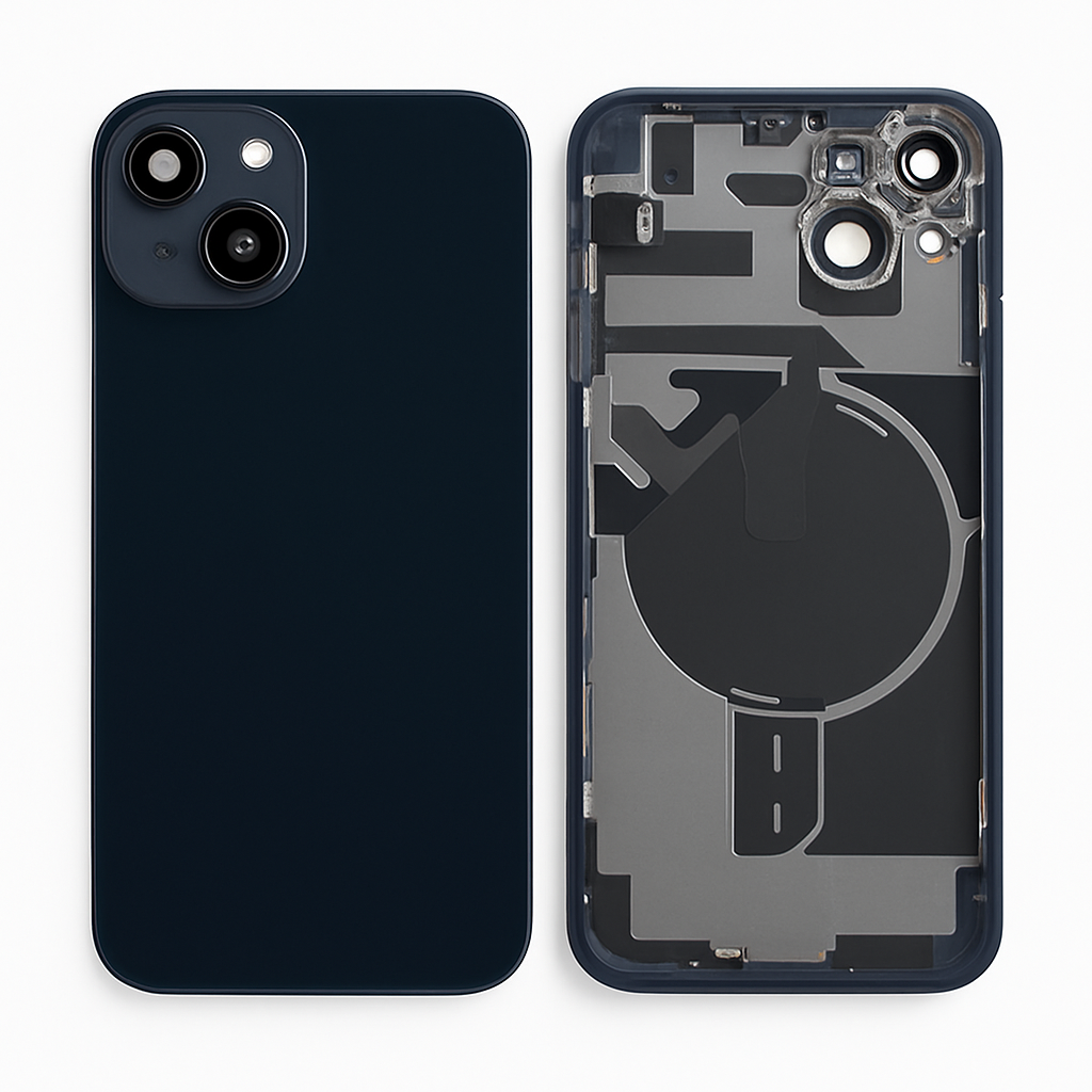 iPhone 14 Rückglas (Premium) komplett mitternacht