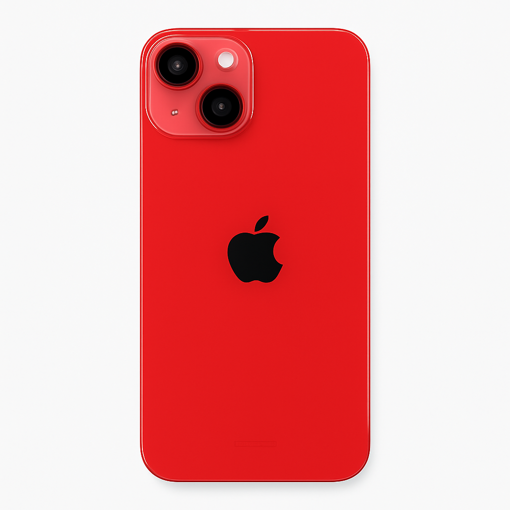 iPhone 14 Rückglas (Premium) komplett rot