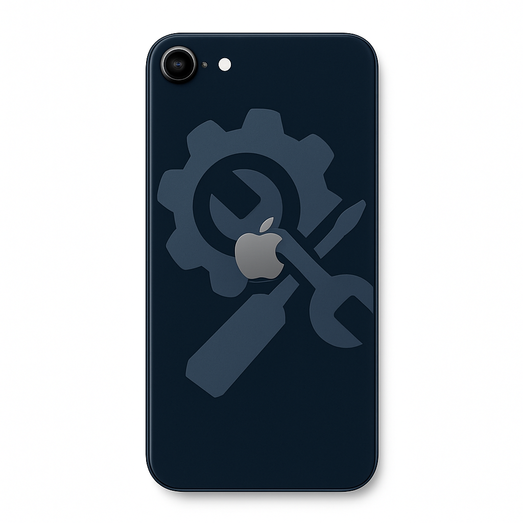 iPhone SE (3.Gen/2022) Rückglas (OEM) mitternacht