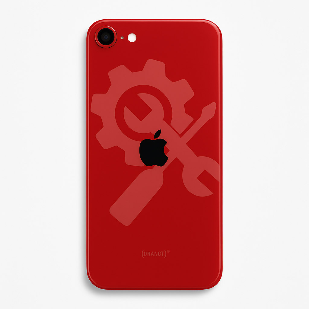 iPhone SE (3.Gen/2022) Rückglas (OEM) rot