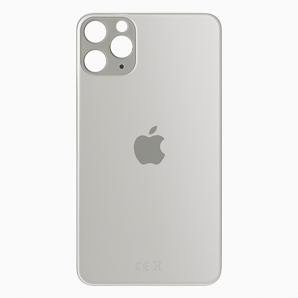 OEM iPhone 11 Pro Max Rückglas Silber EU-Version