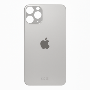 OEM iPhone 11 Pro Rückglas Silber EU-Version Big Hole Logo