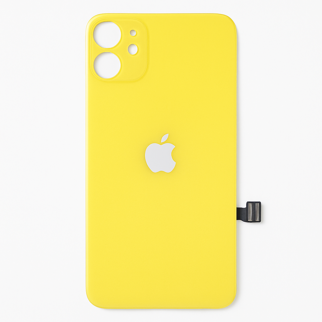 OEM iPhone 11 Rückglas Gelb EU-Version Big Hole