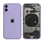 OEM iPhone 11 Backcover violett vormontiert mit Ladebuchse und Lautsprecher
