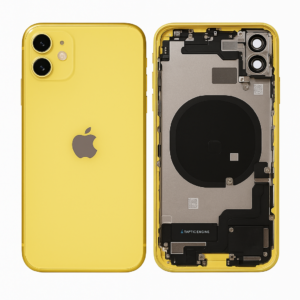 OEM iPhone 11 Backcover Gelb vormontiert mit Ladebuchse NFC Lautsprecher