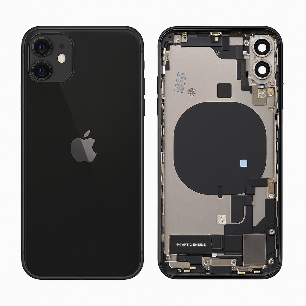 OEM iPhone 11 Backcover Gehäuse Schwarz vormontiert