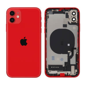 OEM iPhone 11 Backcover rot vormontiert mit Ladebuchse und NFC