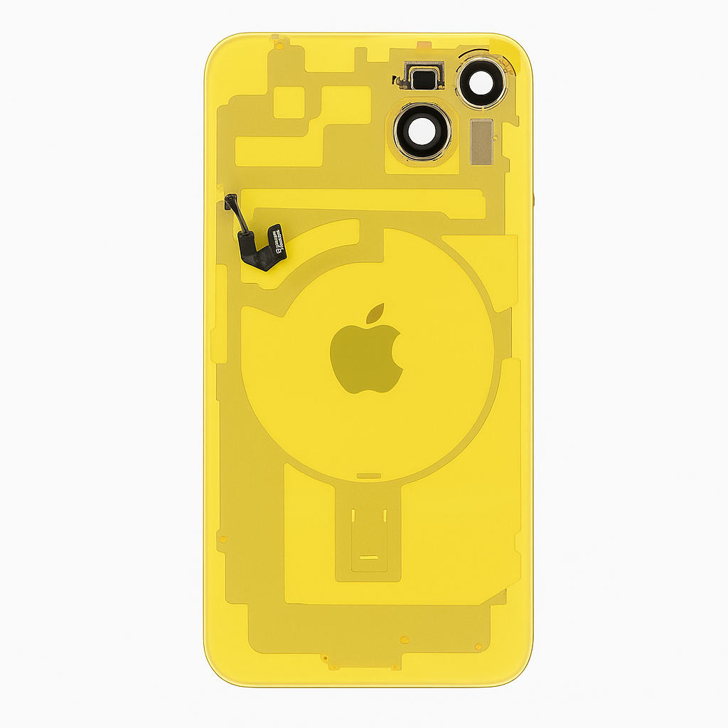 iPhone 15 Plus Diagnosable Rückglas (OEM) komplett gelb