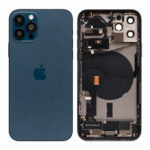 OEM iPhone 12 Pro Backcover Rückglas pazifikblau vormontiert