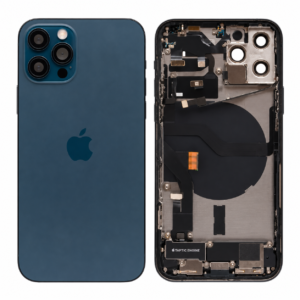 OEM iPhone 12 Pro Backcover Rückglas pazifikblau vormontiert