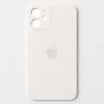 OEM iPhone 12 Rückglas Backcover Weiss EU-Version mit Logo Big Hole