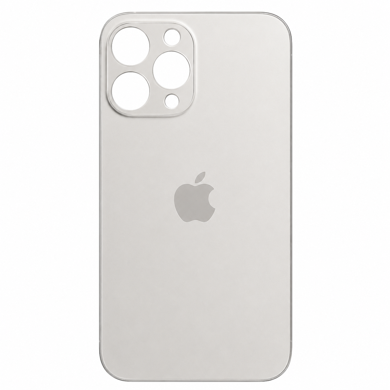 OEM iPhone 12 Pro Max Rückglas Backcover Silber EU-Version