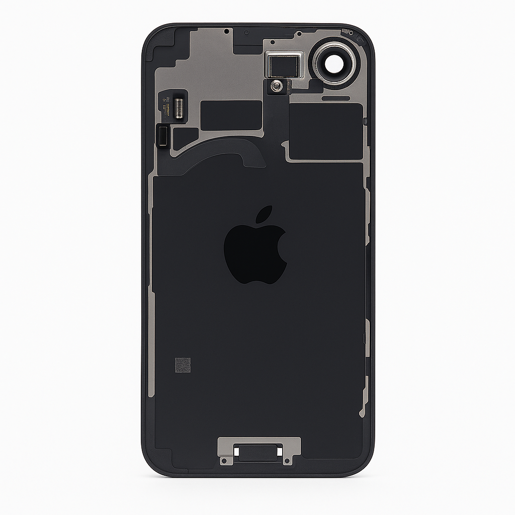 iPhone 16e Diagnosable Rückglas (OEM) komplett schwarz