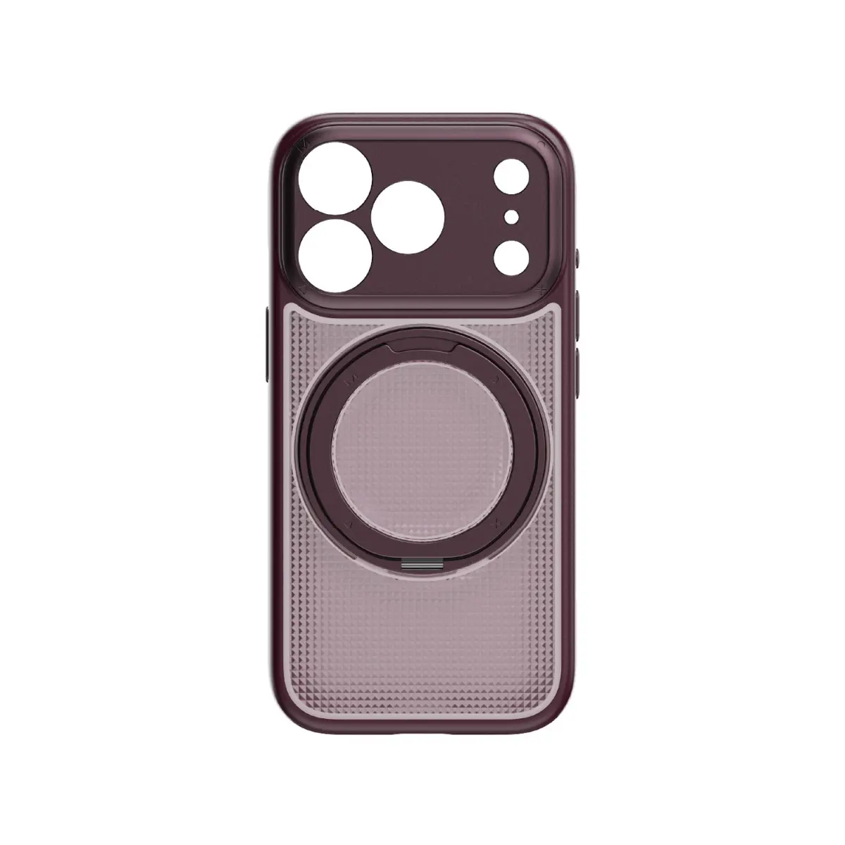 Momax - SOMA Crystal iPhone 18 Pro Dunkelrot