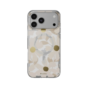 SwitchEasy Schutzhülle Backcover iPhone 18 Pro Max Transparent mit braunen Margeriten