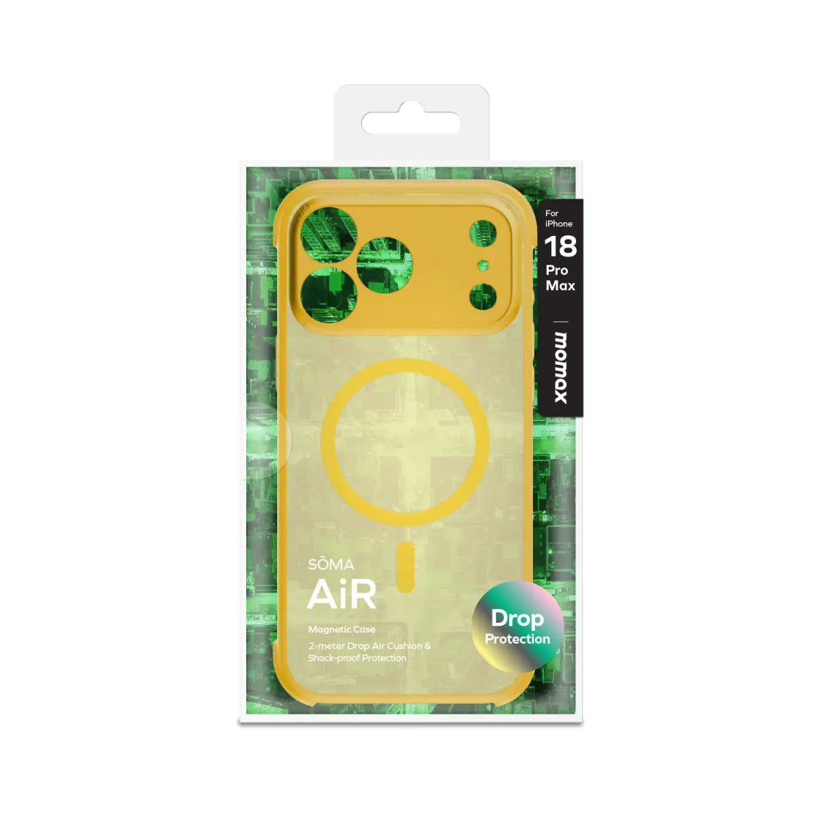 Momax Schutzhülle TPU Kunststoff MagSafe iPhone 18 Pro Gelb – Bild 5