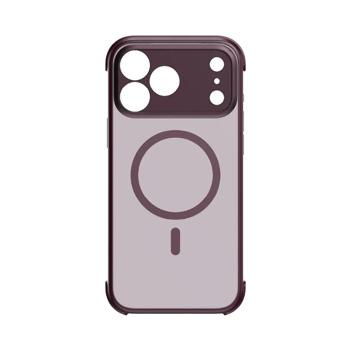 Momax TPU Kunststoff Schutzhülle iPhone 18 Pro Dunkelrot MagSafe