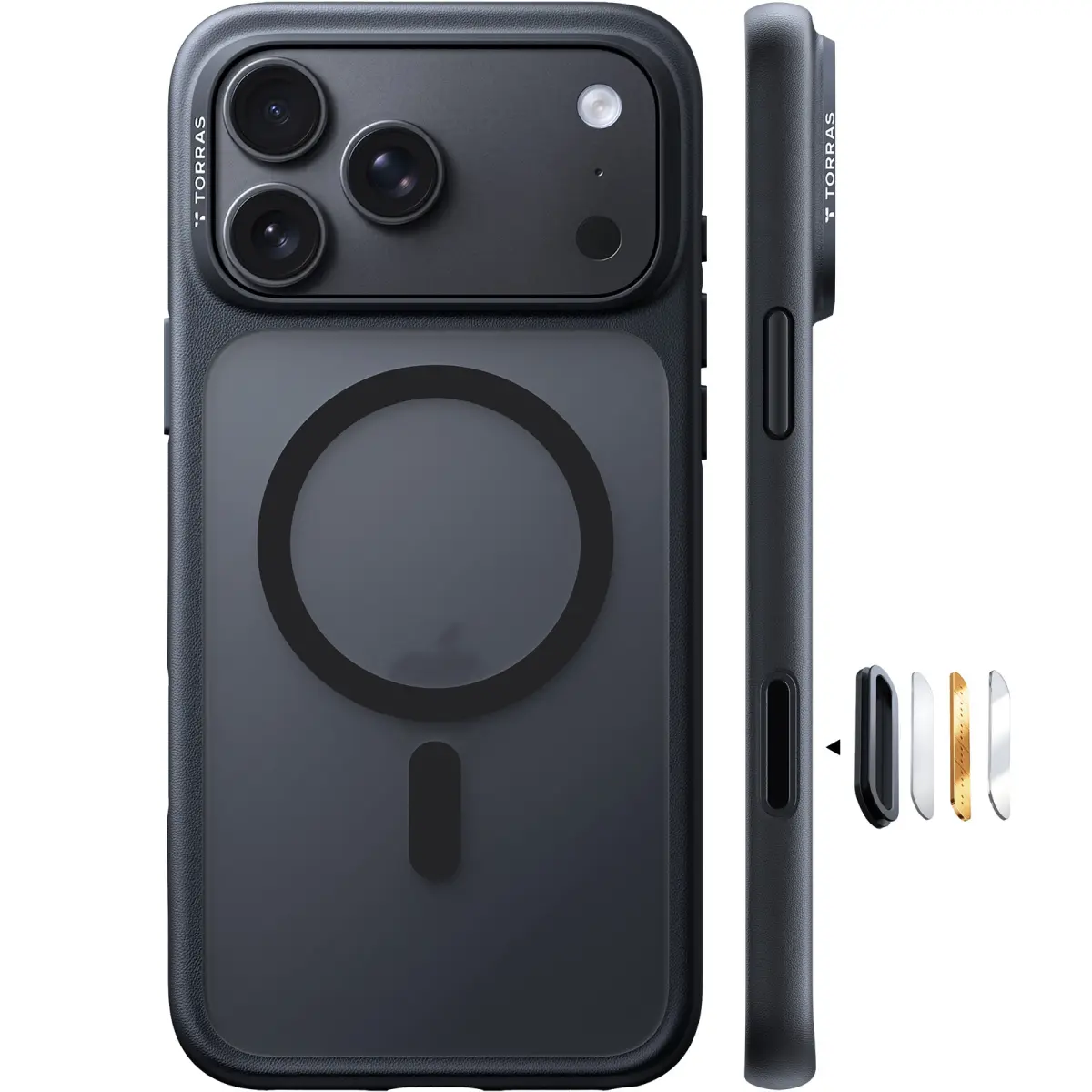 TORRAS Guardian MagSafe Schutzhülle Backcover Schwarz für iPhone 18 Pro