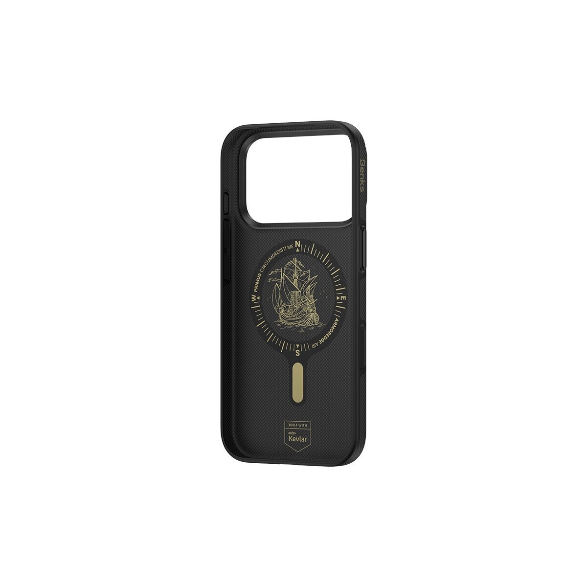 Benks ArmorEdge-X1 Schutzhülle iPhone 18 Pro Max Schwarz Kevlar Aluminium – Bild 5