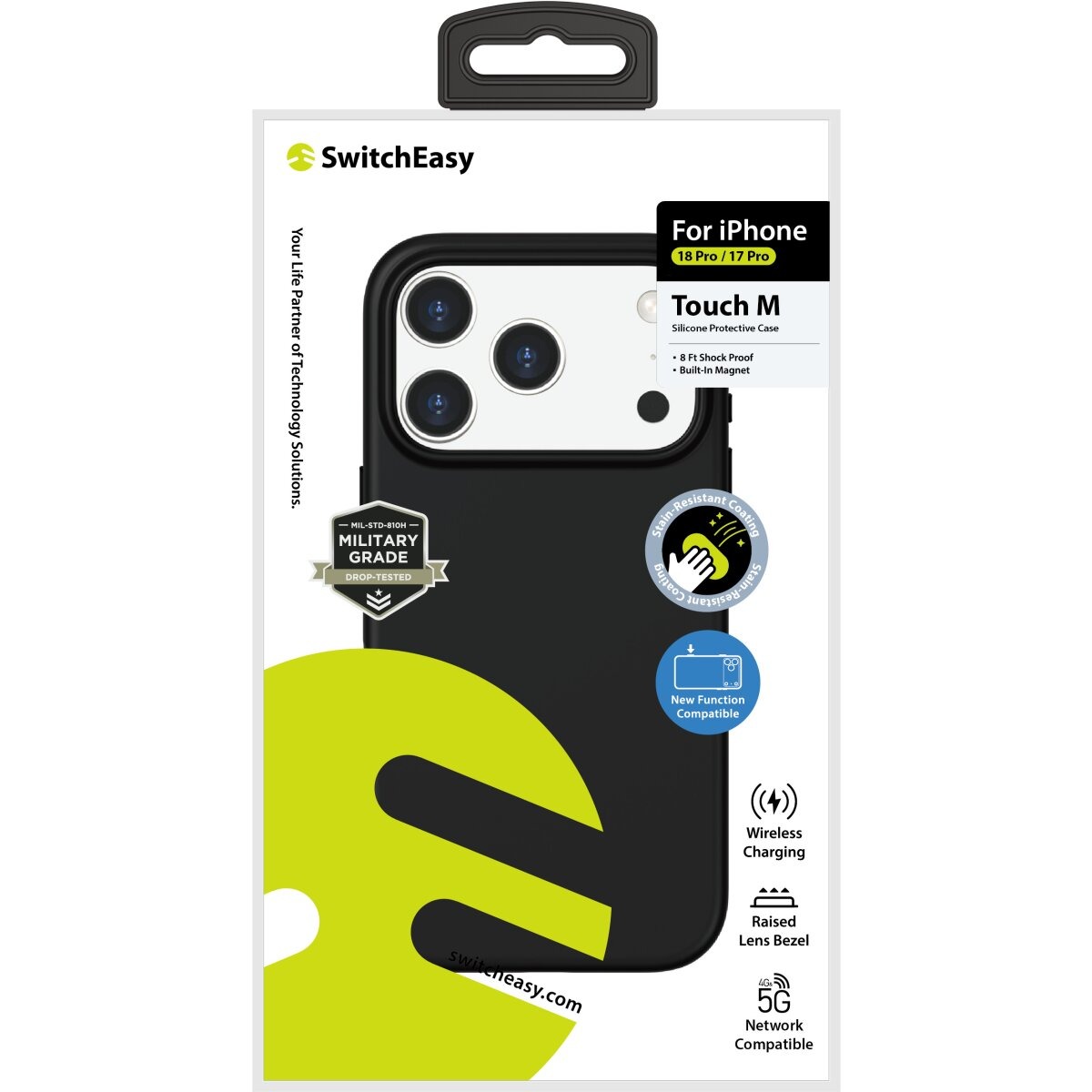 SwitchEasy Touch M Backcover Schutzhülle Schwarz für iPhone 18 Pro – Bild 9