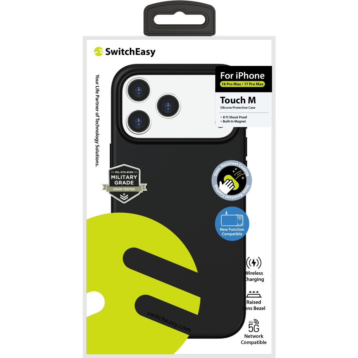 SwitchEasy Touch M Schutzhülle Backcover Schwarz für iPhone 18 Pro Max – Bild 9