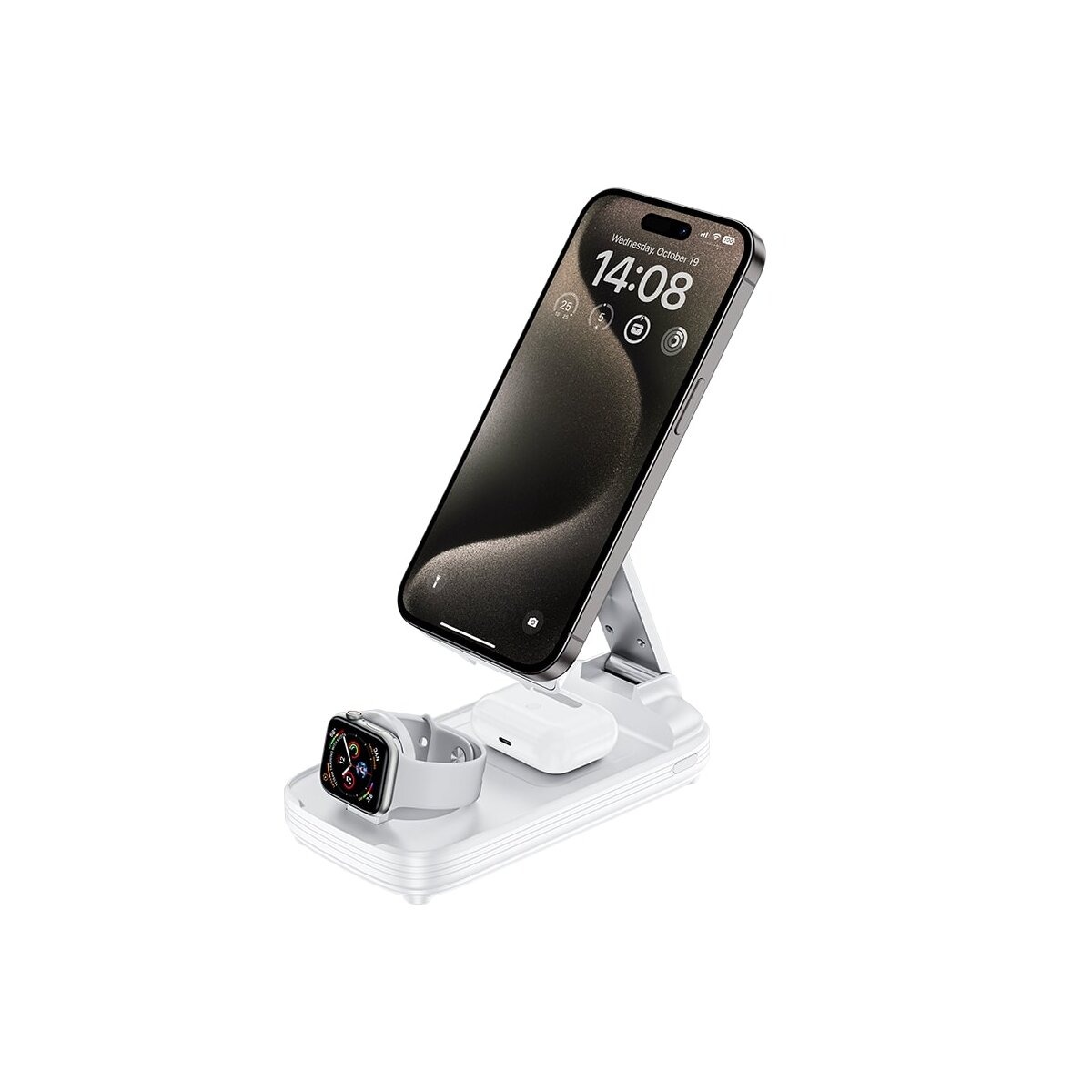 Benks MP13 5 in 1 Wireless Charger Weiss mit Powerbank 10000mAh